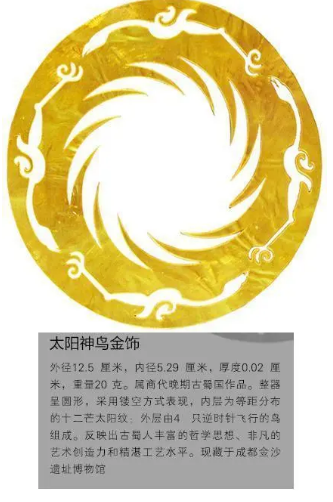 探秘国宝：太阳神鸟金饰的璀璨光芒